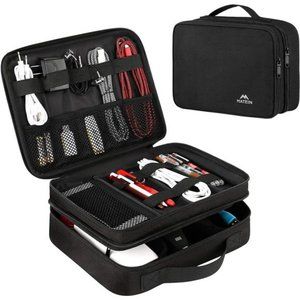 Electronics Organizer Travel Case,Water Resistant Cable Organizer Bag for Travel